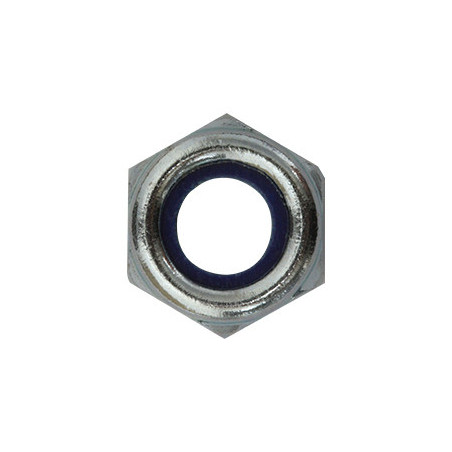 ÉCROU HEXAGONAL AUTO-FREINÉ À BAGUE NYLON CL8 M10-1.25 DIN 985