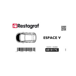Kit de Fixations pour capot ESPACE V Toutes versions 04.2015 → 03.2023
