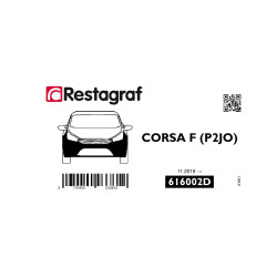 Fasteners kit for front bumper CORSA F (P2JO) 11.2019 →