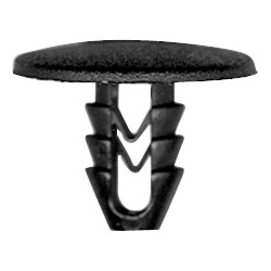 KLEM VOOR BEKLEDINGSMATERIAAL  Ø 8 mm GELUIDSDEMPER MOTORKAP