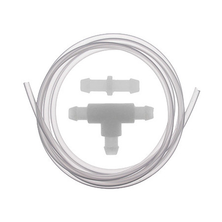 TRANSLUCIDE PVC WINDSCREEN WASHER HOSE KIT (Ø 4 mm x 1,80 m LENGTH) WITH FITTINGS