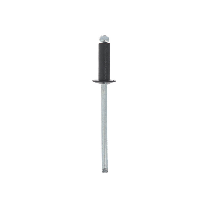 BLACK LARGE HEAD ALUMINIUM ALLOY RIVET Ø 4 X 12 mm BODYWORK