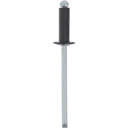 BLACK LARGE HEAD ALUMINIUM ALLOY RIVET Ø 4 X 12 mm BODYWORK