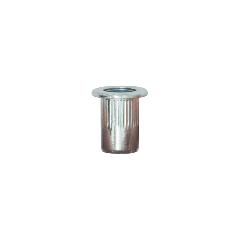 ÉCROU À SERTIR ACIER FÛT ROND M8-1.25 / 0,5 → 3 mm