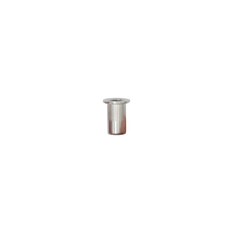 ÉCROU À SERTIR ALUMINIUM FÛT ROND M8-1.25 / 0,5 → 5 mm