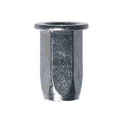 HEXAGONAL STEEL CRIMPING NUT M5-0.80 / 0,25 → 3 mm