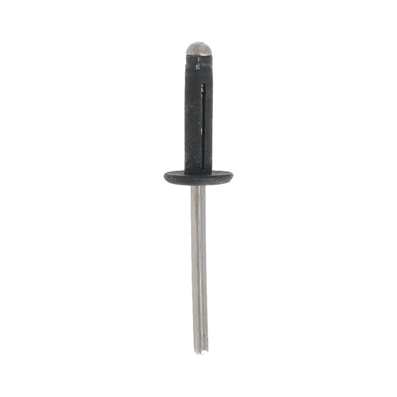 ALUMINIUM GELAKTE SLAGNAGEL MET ZWARTE BREDE KOP  Ø 4,8 X 19,8 mm