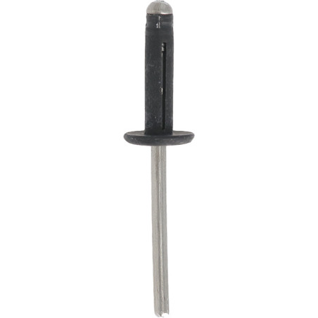 BLACK LARGE HEAD SPREADING RIVET Ø 4,8 X 19,8 mm