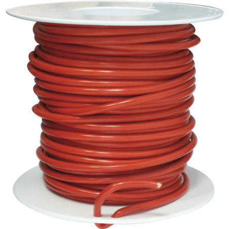 BOBINE DE 25 MÈTRES DE FIL ÉLECTRIQUE 5 mm² ROUGE