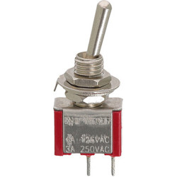 MICRO-INTERRUPTEUR À LEVIER 12V - 6A 2 BORNES