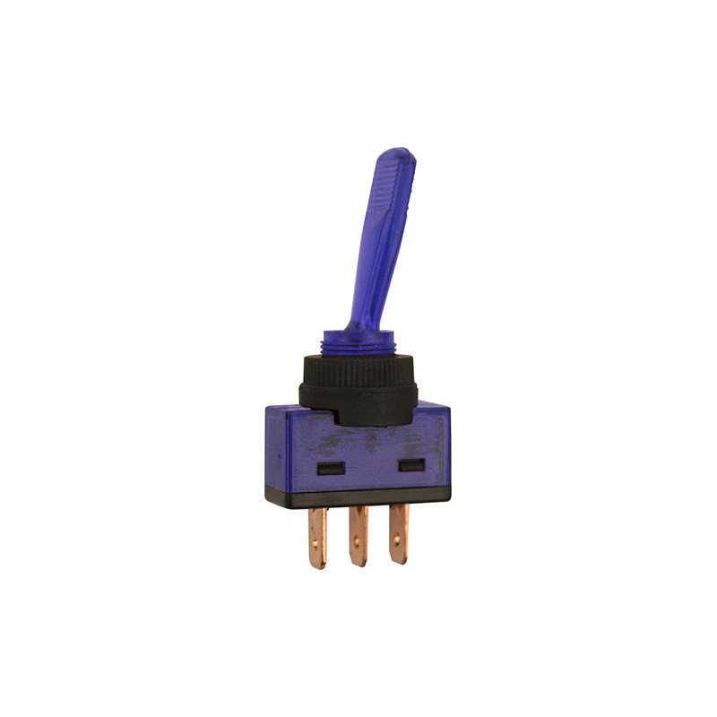 TOGGLE SWITCH Ø 12 mm 12V - 20A / 3 PIN BLUE ILLUMINATED
