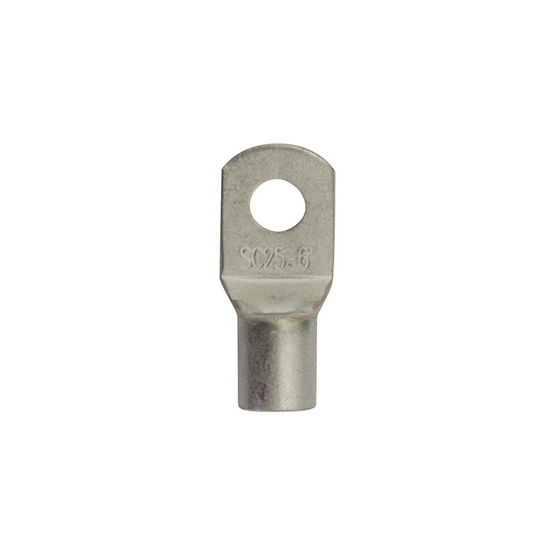 SCHWEIßBARER FLACHVERBINDER MIT RUNDAUFNAHME Ø 6,4 mm (25 MM²)