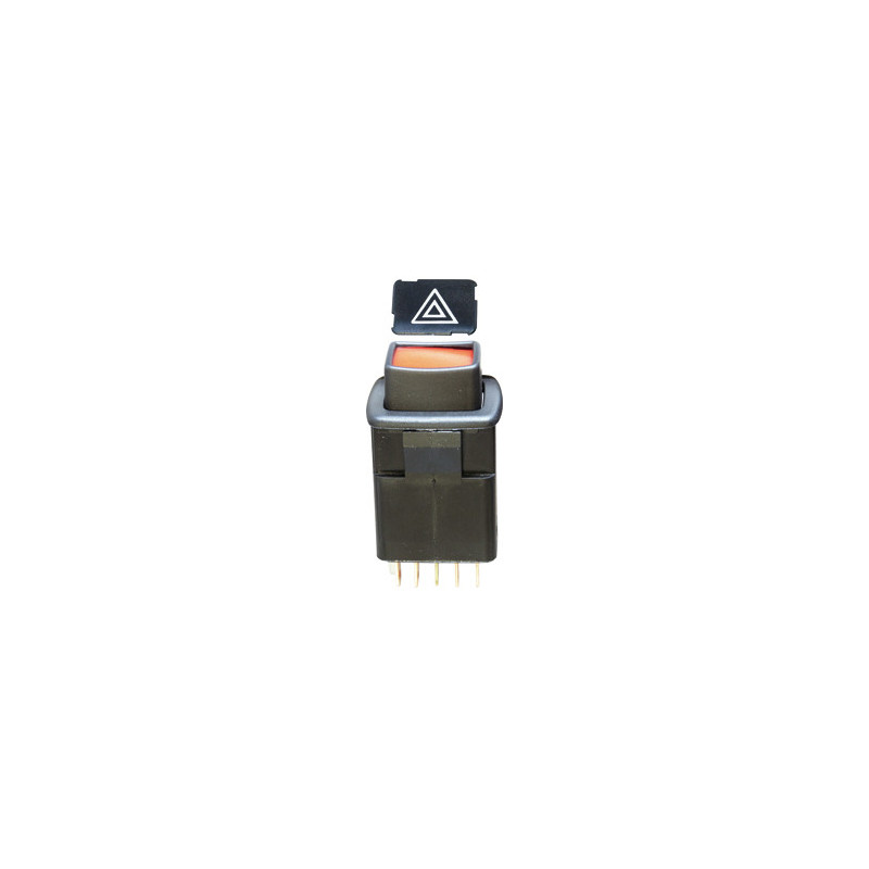 INTERRUPTEUR FEUX DE DÉTRESSE 30 X 25 mm 24V - 1A 8 BROCHES AVEC TÉMOIN