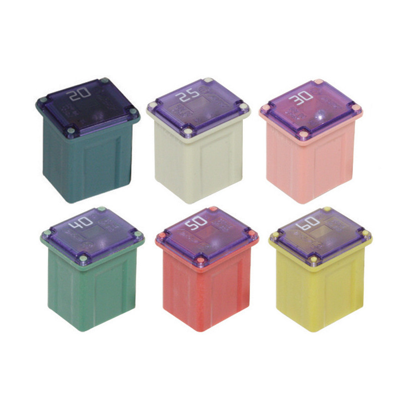 SET PLATTE ZEKERINGEN J-CASE LOW PROFIL 58 V 20 A → 60 A