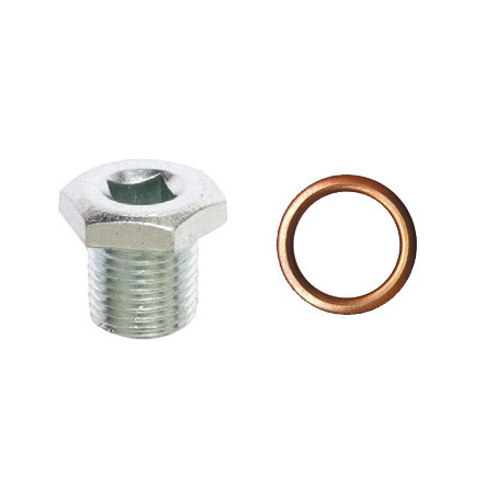BOUCHON DE VIDANGE M16-1,50 X 16 mm AVEC JOINT NON ASSEMBLÉ