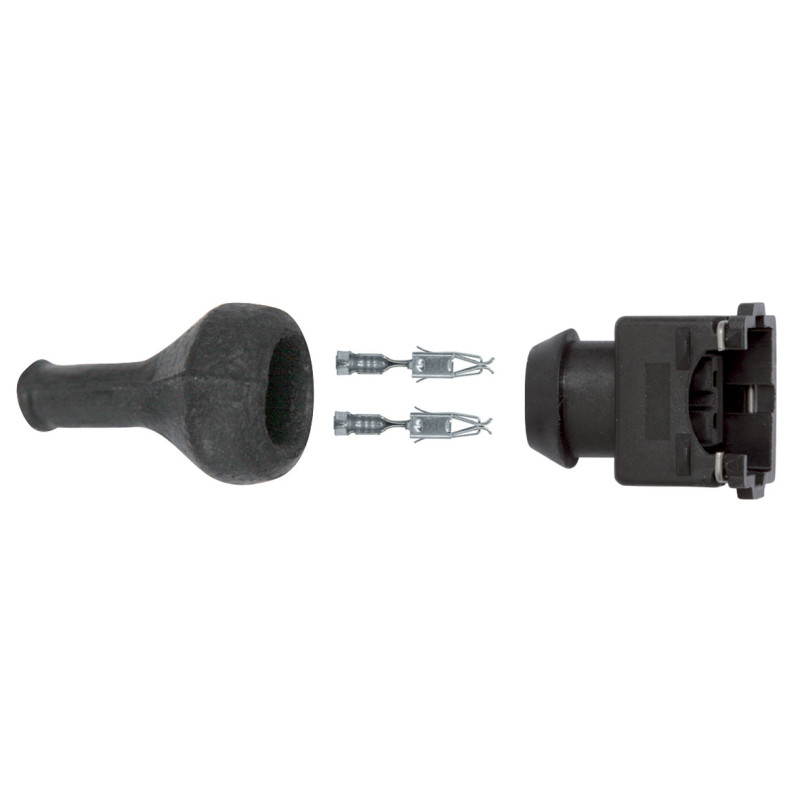 CONNECTEUR 2 VOIES AVEC COSSES (0,5 → 1 mm²) EN KIT POUR INJECTEUR ET CAPTEUR