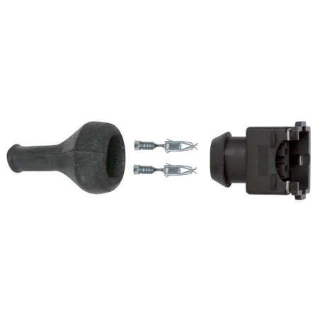 2-PIN CONNECTOR MET TERMINALS (0,5 → 1 mm²) IN SET VOOR SENSOR EN INJECTOR