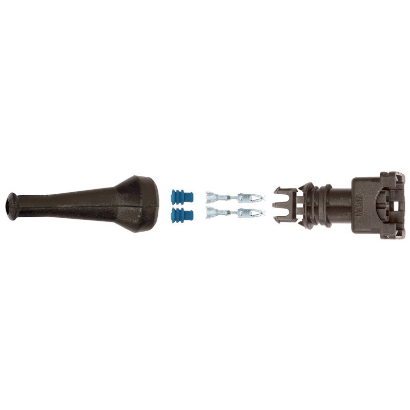 2-POLIG  STECKVERBINDER MIT KONTAKTE (1 → 2,5 mm²) IM SET FÜR SENSOR UND EINSPRITZDÜSE