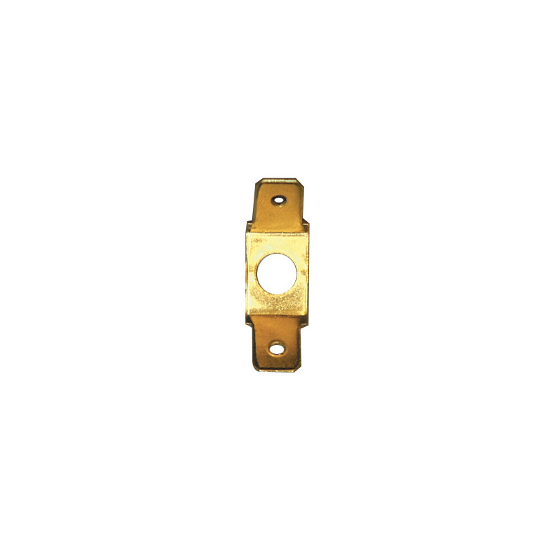COSSE PLATE MÂLE DOUBLE À VISSER 6,35 X 0,8 mm Ø 5,2 mm