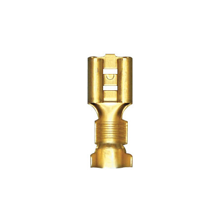 PLATTE, NIET-GEÏSOLEERDE, VROUWELIJKE KABELSCHOEN  6,35 x 0,8 mm (2,6 → 6 mm²)