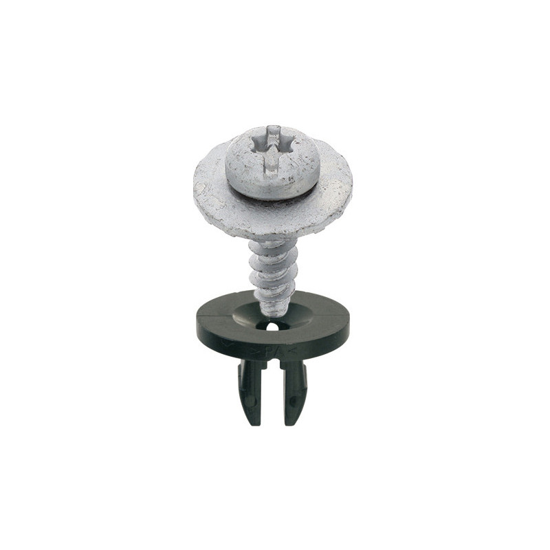 SET OF PAN HEAD WASHER SCREWS Ø  6 X 19,5 mm WITH PLASTIC NUTS FOR ENGINE UNDERCOVER MUDGUARD
