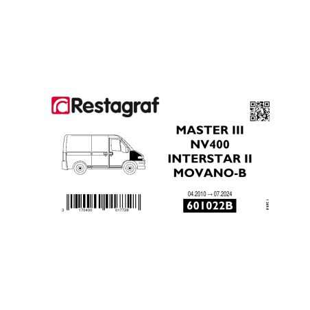 Bevestigingsset voor voorvleugel MASTER III Alle versies 04.2010 → 07.2024