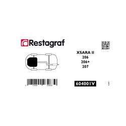 Bevestigingsset voor   motorverkleding (onder) XSARA II / 206 / 206+ / 207