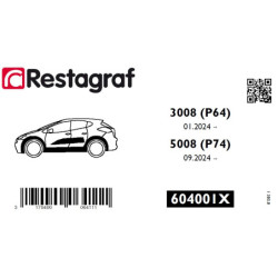 Bevestigingsset voor zijlijsten 3008 (P64) 01/24 → / 5008 (P74) 09/24 →