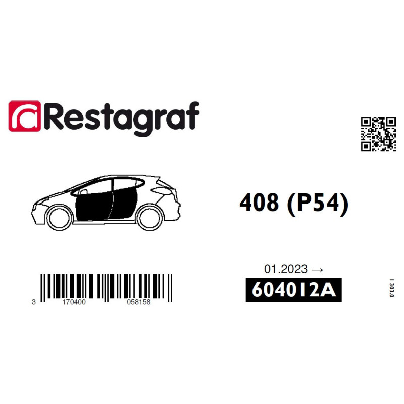 Kit de Fixations pour portes 408 (P54) 01.2023 →