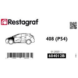 Bevestigingsset voor voorvleugel 408 (P54) 01.2023 →