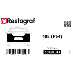Fasteners kit for rear bumper 408 (P54) 01.2023 →