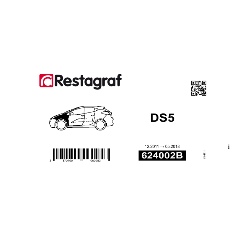 Befestigungssatz für frontflügel DS5 12.2011 → 05.2018