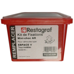 Befestigungsset für Mini-Stoßfängfer hinten Espace V, alle Modelle, 04.2015 bis ...