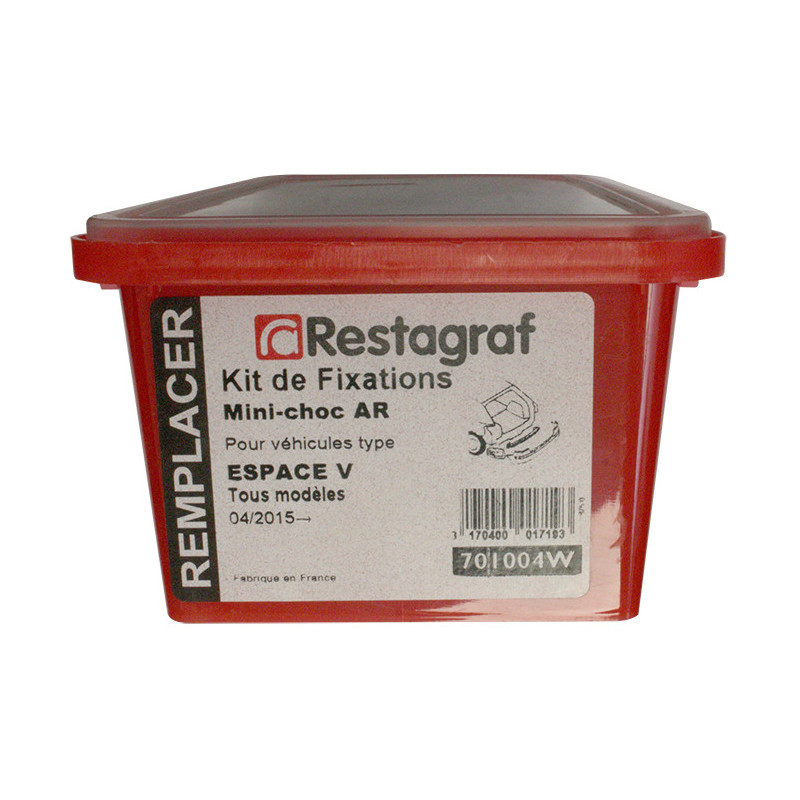 Kit de Fixations pour Mini-choc AR ESPACE V Tous modèles 04.2015 →
