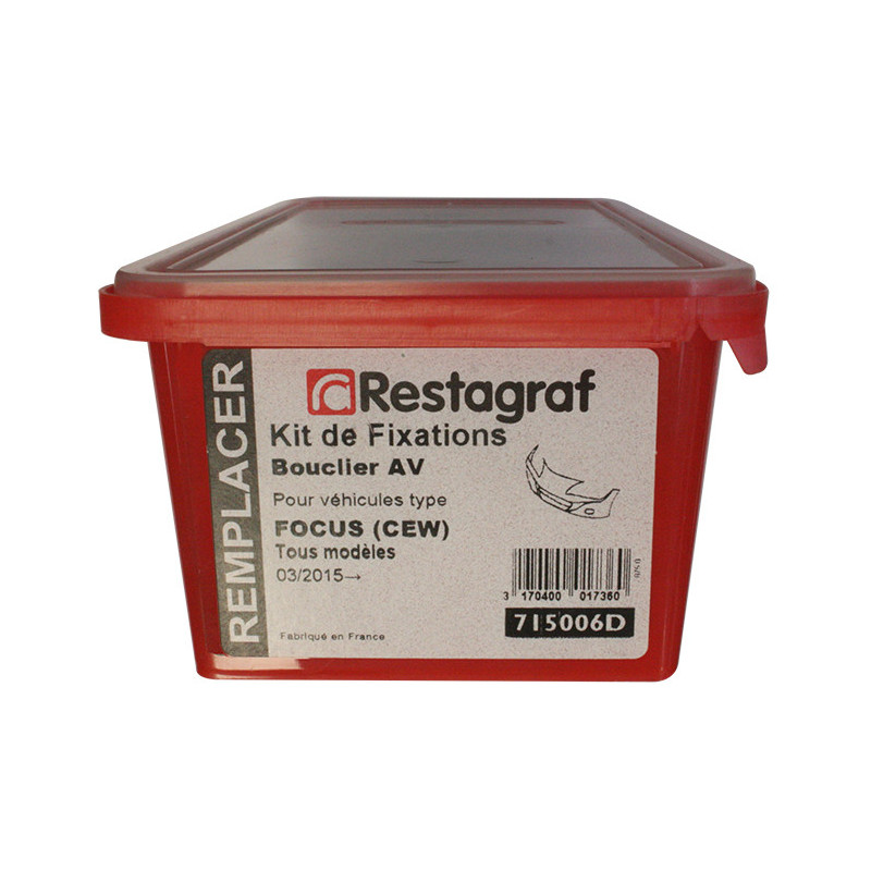 Kit de Fixations pour Bouclier AV FOCUS (CEW ) Tous modèles 03.2015 →