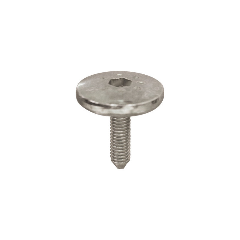 SCHROEF MET BREDE GEWELFDE CILINDRISCHE ZESKANTKOP  M6-1.00 X 22 mm VOORSCHERM