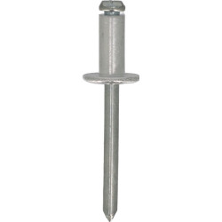 ALUMINIUM NAGEL MET BREDE KOP  Ø 6,4 x 14 mm PORTIER EN KOETSWERK