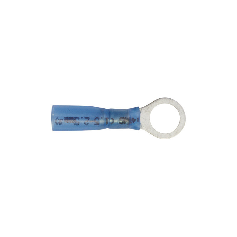 VOORGEÏSOLEERDE, RONDE KABELSCHOEN  Ø 8 mm (1 → 2,5 mm²)  WARMTEKRIMPBARE