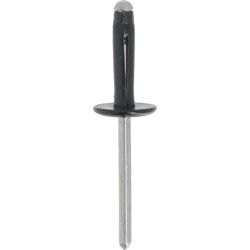 ALUMINIUM GELAKTE SLAGNAGEL MET ZWARTE BREDE KOP  Ø 4,8 X 20,5 mm BUMPER