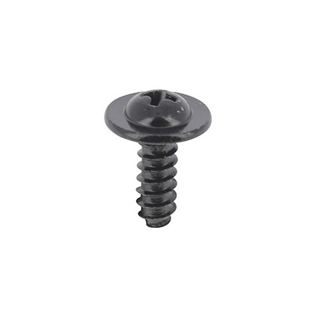 LANGE BREDE SCHROEF MET POZIDRIV-KOP ZWART ZINK Ø 5 x 16 mm