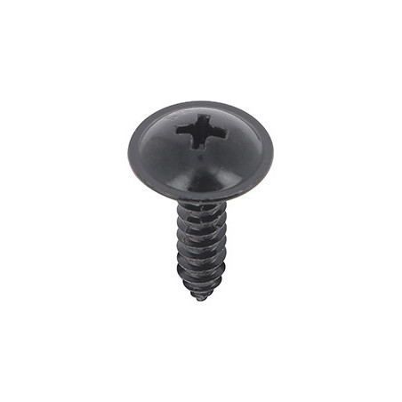 LANGE BREDE SCHROEF MET POZIDRIV-KOP ZWART ZINK Ø 5 x 20 mm
