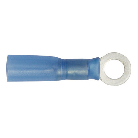 VOORGEÏSOLEERDE, RONDE KABELSCHOEN  Ø 5 mm (1 → 2,5 mm²)  WARMTEKRIMPBARE