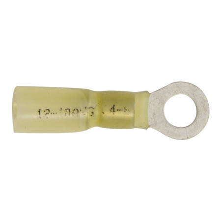 VOORGEÏSOLEERDE, RONDE KABELSCHOEN  Ø 6 mm (2,6 → 6 mm²)  WARMTEKRIMPBARE