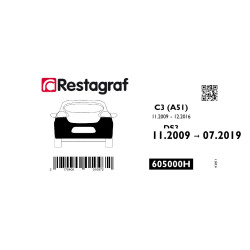 Bevestigingsset voor achterbumper C3 (A51) Alle versies 11. 2009 → 01.2017