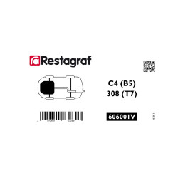 Bevestigingsset voor   motorverkleding (onder) C4 (B5) / 308 (T7)