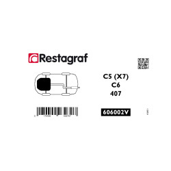 Bevestigingsset voor   motorverkleding (onder) C5 (X7) / C6 / 407