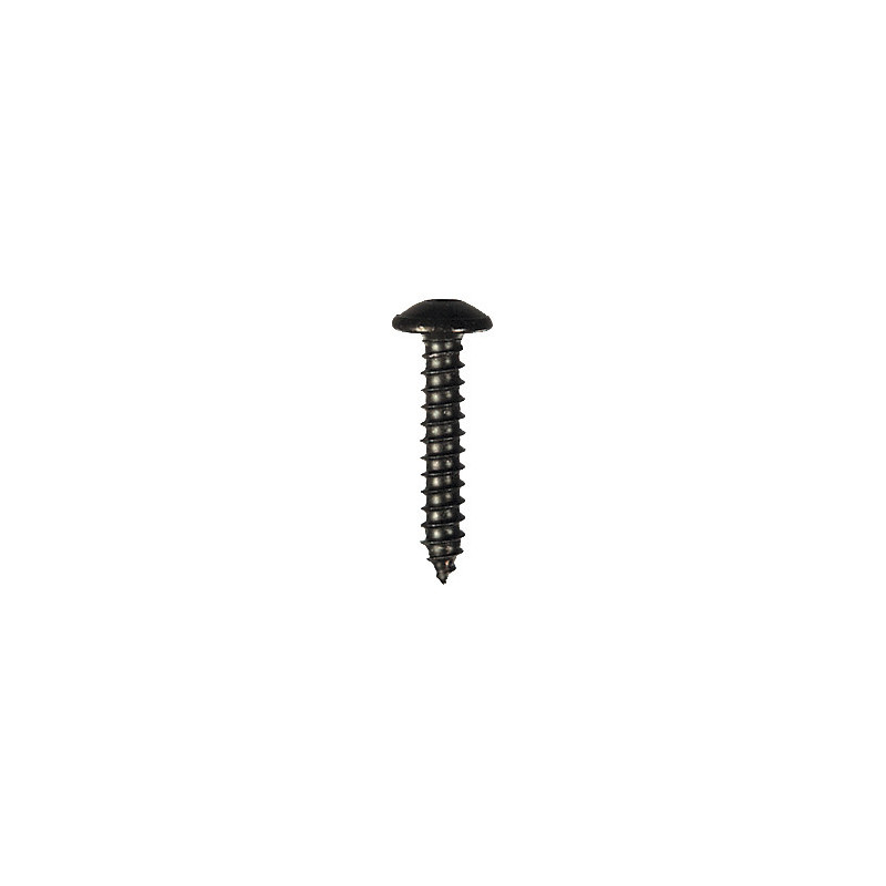 RONDE BREDE PLAATSCHROEF MET ZESKANTKOP ZWART ZINK Ø 3,5 X 19 mm NFE 25-655