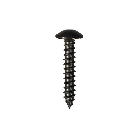 RONDE BREDE PLAATSCHROEF MET ZESKANTKOP ZWART ZINK Ø 3,5 X 19 mm NFE 25-655