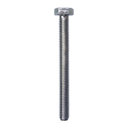 VIS À MÉTAUX TÊTE H CL8.8 ZN BLANC M8-1.25 X 80 mm DIN 933