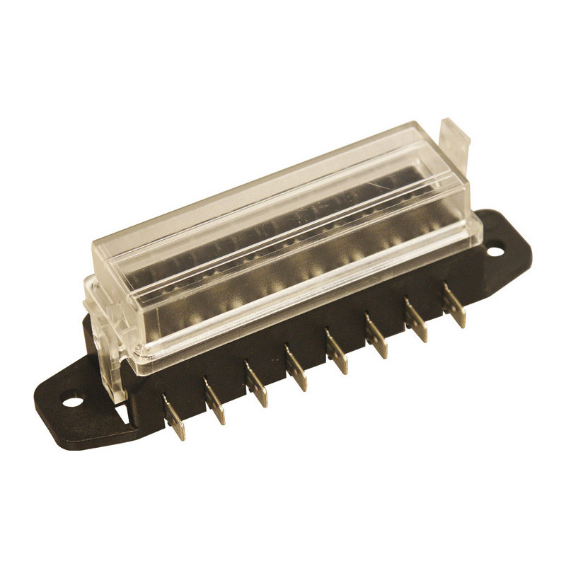 BOITIER PORTE-FUSIBLES 8 POSITIONS POUR FUSIBLES PLATS STANDARD
